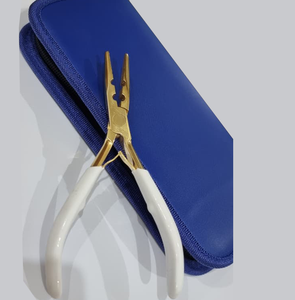 Pinzas de Alta Calidad para Extensiones de Cabello con 2 Orificios, Cierre de Cuentas de Acero Inoxidable, Accesorios Multiusos para Extensiones de Cabello Comerciales - Product Image 1