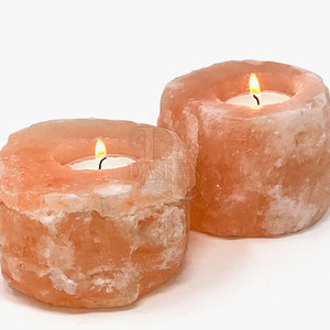 Meilleure vente de bougie au sel rose de l'Himalaya du Pakistan Style fleur sculptée Fabricant et prix de gros - Product Image 6