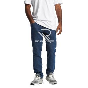 Pantalons de jogging décontractés pour hommes, en toile, pour la salle de sport et le fitness, respirants, en coton 100%, avec cordon de serrage - Product Image 1