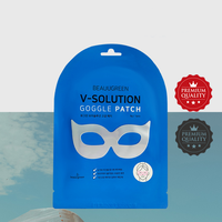 Beauugreen-Parche de gafas para ojos, solución en V, cosmético de Corea, elimina las algas marinas de círculo oscuro, antiarrugas, antiedad, Ecocert