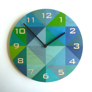 Unique Design Fashion Custom Design Industrial Antique Style Mechanical Analog Imitative <b>Wooden</b> 15mm Thick Plate <b>Wall</b> <b>Clock</b> - Product Image 3