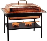 Fournitures pour hôtels, ensemble de chauffe-plats arabes pour buffet, chauffe-plats de luxe en acier inoxydable et or avec couvercle visible