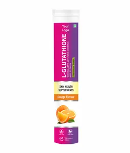 Высококачественная Апельсиновая Ароматизированная таблетка с витамином с селеном L-глутатион для кожи с добавкой на заказ
