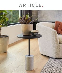 Juego de mesa de centro redonda de diseño estándar, con Base de Metal de lujo, losa de roca, sala de estar, muebles de apartamento de Hotel, mesa auxiliar de té - Product Image 1