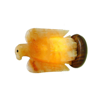 Lampe de sel en forme d'animal, sculptée à la main, en sel de roche naturel, lampe de chevet LED, lampe de table décorative