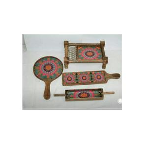 Bandeja de madera de Acacia de Mango personalizada de alta calidad, plato de servicio de comedor casero ecológico para fruta, pan, ensalada, presentación de verduras - Product Image 1