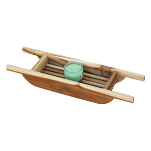Bañera desechable de bambú de teca terrosa de 29 "con acabado en madera - Product Image 6