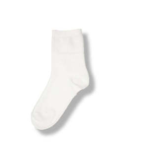 Women's Ruth Plain <b>Socks</b> <b>Soft</b> and Breathable Nylon Crew Length Custom Logo Light Disposable for Daily Use for Spring Season - Product Image 1
