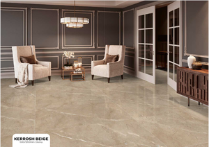 Kerrosh กระเบื้องปูพื้นพอร์ซเลนสีเบจ600x1200คุณภาพดีกว่ากระเบื้องปูพื้นกันลื่นทนทานส่งออก - Product Image 3