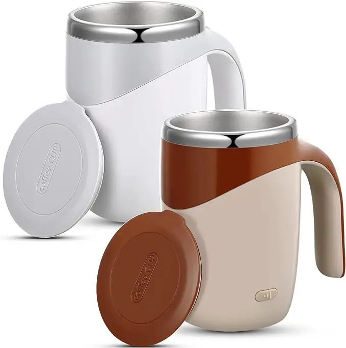 New Automatic Mixing Magnetic Mug Creative Stainless Steel Electric Smart Mixer Water Bottle For Coffee Milk Mark Cup