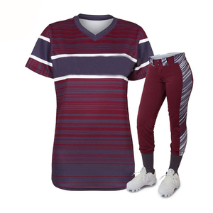 Custom Logo <b>Baseball</b> Uniform <b>Set</b> Adults 100% Polyester Breathable Anti-Bacterial Quick Dry Low MOQ 10 <b>Sets</b> Cheap Price - Product Image 3