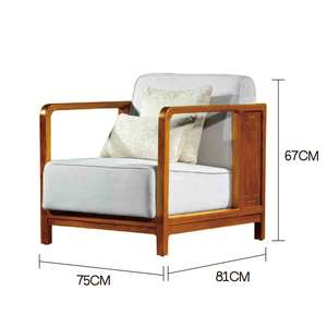 Chaise de bras en teck de conception de loisirs européens modernes de haute qualité nouveau Style chinois pour les meubles de maison salon extérieur - Product Image 3