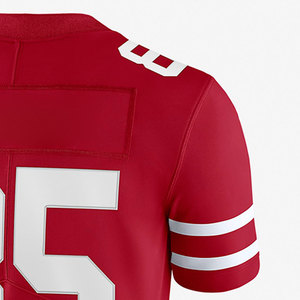 Nueva camiseta de fútbol americano lisa, diseño personalizado, camiseta de fútbol americano en blanco para hombre - Product Image 3