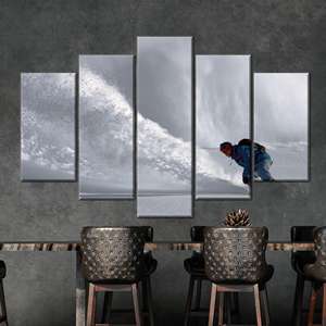 ภาพพิมพ์บนผ้าใบลายกองเรือทหารเรือ: งานศิลปะเรือรบทหารเรือที่พิมพ์ลาย,5P Mix:Gallery Wrap - Product Image 1