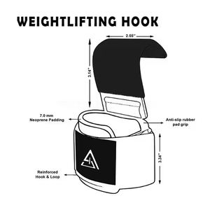 Sangles de musculation de qualité supérieure avec logo personnalisé pour les exercices de traction et l'entraînement musculaire, crochet pour barre - Product Image 6