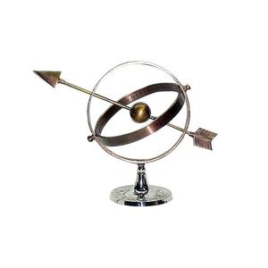 Globo El mejor artículo de aluminio de alta calidad, superventas, escultura de metal de hierro de color dorado, mundo decorativo de rotación hueca - Product Image 4