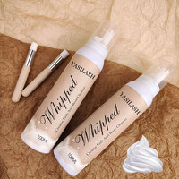 Shampooing fouetté avec capuchon de pétale rose Vegan sans larmes pour l'extension des cils Shampooing crème nettoyante rose/blanc pour les cils