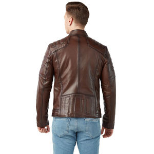 Chaqueta de Carreras para Hombre, Nueva Moda 2026, Premium, Cómoda, de Piel de Oveja, Mangas Completas, Cuello Alto, Estilo Urbano, OEM - Product Image 2