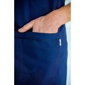 Delantal de Trabajo Reutilizable de Cuero Azul Cantabria 2.0 para Chef, Estilo Media Babero, Accesorio de Cocina de Algodón Liso - Product Image 4