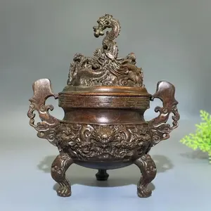 Brûleur d'encens religieux en laiton de luxe Bakhoor |   Encens indien durable et naturel pour une utilisation aromatique longue durée - Product Image 2