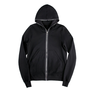 Personalizado de alta calidad negro 100% algodón cremallera completa hombres sudaderas OEM diseño personalizado sudaderas con capucha para hombres - Product Image 1