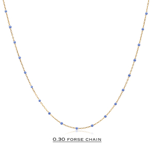 Collier chaîne tendance plaqué or avec design émaillé violet clair, fait main, vente en gros, bijoux turcs en argent sterling 925 - Product Image 2