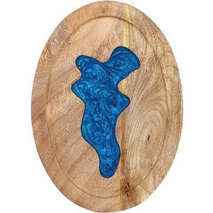 Planches de service en bois superfin en résine bleue moderne à forte demande Blocs à découper de haute qualité pour les cuisines modernes Design tendance - Product Image 1