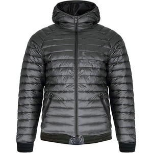 แจ็กเก็ตทรงสูงมีฮู้ดสำหรับผู้ชาย, เสื้อแจ็กเก็ตขนเป็ดกลางแจ้งแขนยาวซิปเต็มแนวสตรีทกันน้ำกันลม - Product Image 1