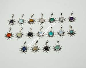 Colgante de piedra natal de junio de plata de ley sólida 925, piedra lunar arcoíris de estilo solar con ajuste de bisel, colgantes y dijes finos - Product Image 5