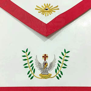 Tablier maçonnique traditionnel brodé, artisanat de qualité supérieure, tablier maçonnique brodé personnalisé - Product Image 5