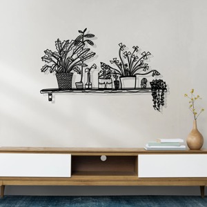 Arte de la pared de Metal contemporáneo de lujo Decoración Artística Escultura de hierro hecha a mano Colgante de pared decorativo elegante para el hogar y la Oficina - Product Image 5