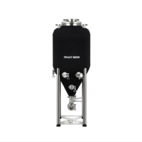 Fermenteur conique sous pression en acier inoxydable 304 de 75 L pour la production d'alcool – Équipement de brassage domestique de haute qualité