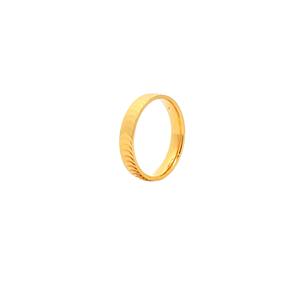 (Prix correspond uniquement au coût du travail) Bague de fiançailles et de mariage pour femme en or jaune 18K 22K 24K, forme de cœur, bande fine de 0,4 cm, 5,77 g - Product Image 5