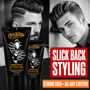 Gel capillaire pour hommes en marque privée, tenue forte, brillance élevée, formule à base d'eau, pour barbier et salon, marque personnalisée, fourniture - Product Image 4