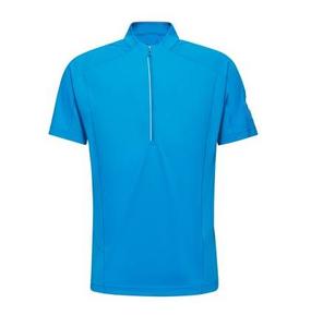 Chemise à manches courtes en jersey respirant et léger de course personnalisée à la mode supérieure avec fermeture à glissière tissée pour hommes fabriquée au Bangladesh - Product Image 1