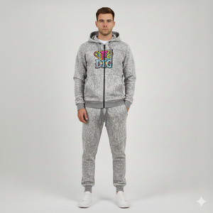 ชุดวอร์ม2ชิ้นสำหรับผู้ชายชุดวอร์มล้างกรดแบบกำหนดเองชุดวอร์มเสื้อมีฮู้ดสำหรับวิ่งออกกำลังกายยิมสำหรับผู้ชายชุดวอร์มฤดูหนาว - Product Image 2