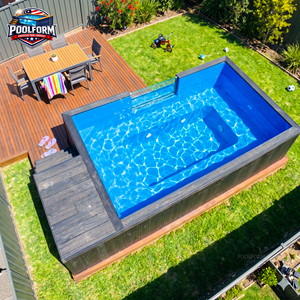 Factory Direct Supply 6m 8m 10m Size Above Ground <b>Pool</b> Shell for Contractors Prefabricated Fiberglass Swimming <b>Pool</b> - Product Image 4