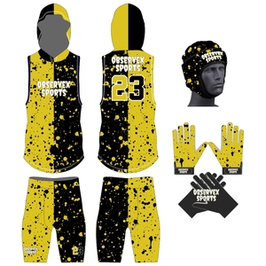 7V7 calidad de fútbol al por mayor niños 7 en 7 conjunto de entrenamiento de compresión Paquete de Jersey sublimado transpirable 7 en 7 uniformes de bandera - Product Image 1