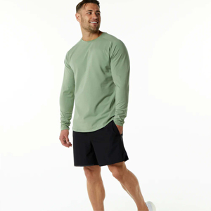 Top vente 2025 qualité supérieure Anti-rides coton T-Shirt col rond sonnerie à manches longues T-Shirt pour hommes OEM entretenu - Product Image 2