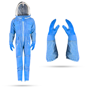 Traje de apicultor ventilado azul profesional de diseño personalizado, cubierta de trabajo profesional de etiqueta privada para apicultura, ropa personalizada - Product Image 1