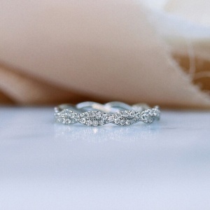 Igi แหวนเพชรกลมสำหรับงานแต่งงานและงานหมั้นแหวนทอง14K สำหรับใส่ในแล็บ - Product Image 3