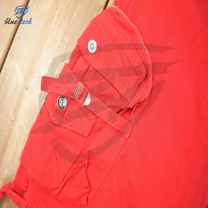Shorts de course à séchage rapide à taille mi-haute, confortables, avec logo personnalisé, shorts cargo tissés, 100% coton, toile décontractée - Product Image 6
