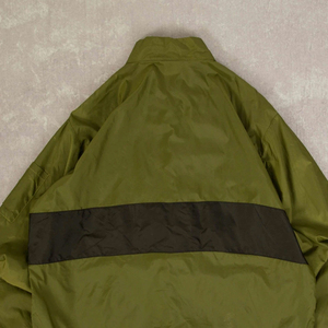 Veste en nylon bicolore vert et noir, coupe-vent de club sportif, veste de ski respirante, anorak à capuche de qualité respirante et rapide - Product Image 6