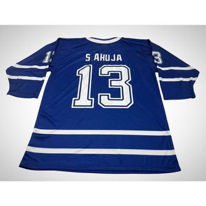 เสื้อเจอร์ซีย์ทีมสั่งทำเสื้อเจอร์ซีย์เย็บ/พิมพ์ลายเสื้อกีฬาฮ็อกกี้น้ำแข็งสีเหลืองสีดำ - Product Image 5