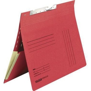 Falken Commercial Red Manila Cardboard 320g/m Recycled Hanging <b>File</b> Folder with Imprint - Product Image 1