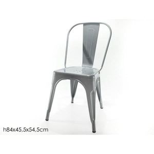 Sedia in metallo grigio dimensioni 45.5x54.5x84H sedie categoria prodotto - Product Image 1