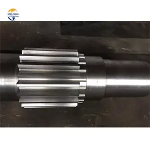 China Best Sellers Professional factory Forged Steel 42crmo Large Module Transmission shaft Spur Pinion Gear Shaft