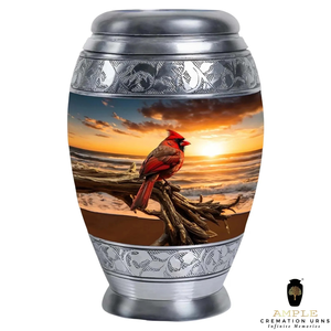 โกศเผาอลูมิเนียมทำด้วยมือเคลือบขนาดใหญ่ (220ลูกบาศ์ก) และของที่ระลึก (3ลูกบาศ์กใน) โกศที่กำหนดเอง - Product Image 3