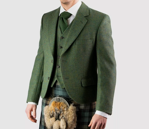 Gilet de mariage pour hommes, fait à la main, vert, nouveau style formel pour hommes - Product Image 6