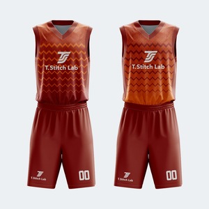 Fabricant de premier plan, uniformes de basket-ball réversibles pour hommes, imprimés sur mesure, 100% polyester, col en V, respirants, séchage rapide - Product Image 6